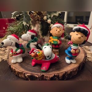 UFS Peanuts Holiday Ornaments - Lot Of 5